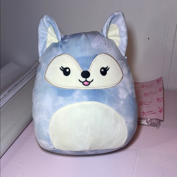 Cute Blue and Cream Plush Toy - Picture 1 of 8